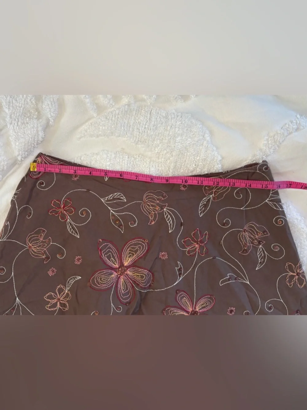 Covington Embroidered Floral A-Line Skirt - Picture 12 of 13